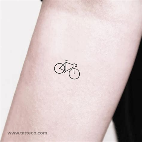Minimalist Abstract Minimalist Bike Tattoo